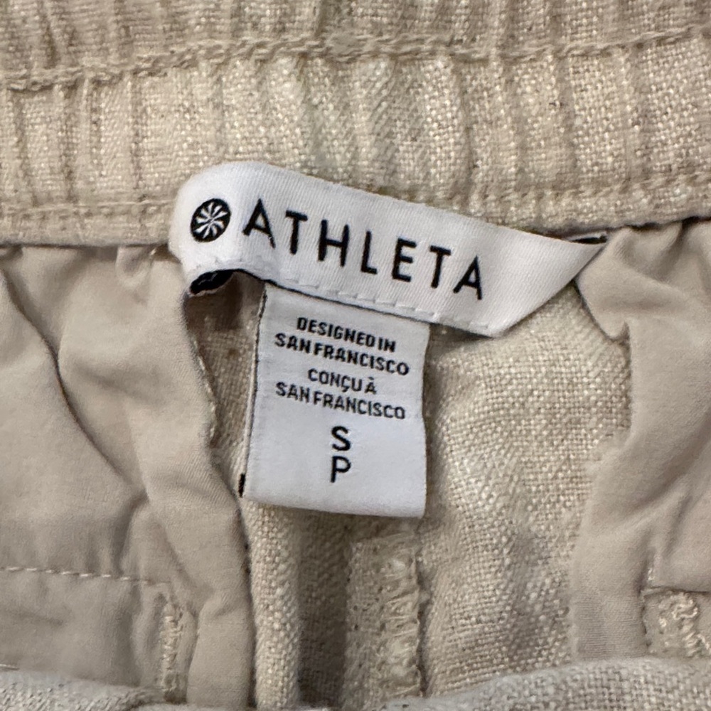 Athleta Retreat Wide Leg Linen Pant - Picture 4 of 5